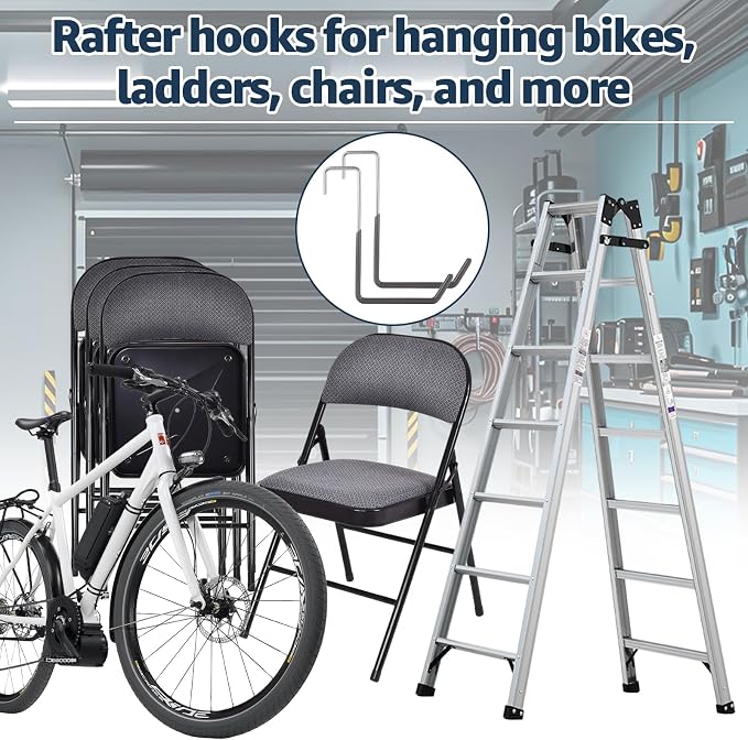 16 Pack Rafter Hanger Hook Heavy Duty Vinyl Coated Large S Hooks - Image 5