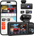 REDTIGER F17 Elite 4K 3 Channel Dash Cam, STARVIS 2 IMX678 & IMX675, 128GB Card by REDTIGER