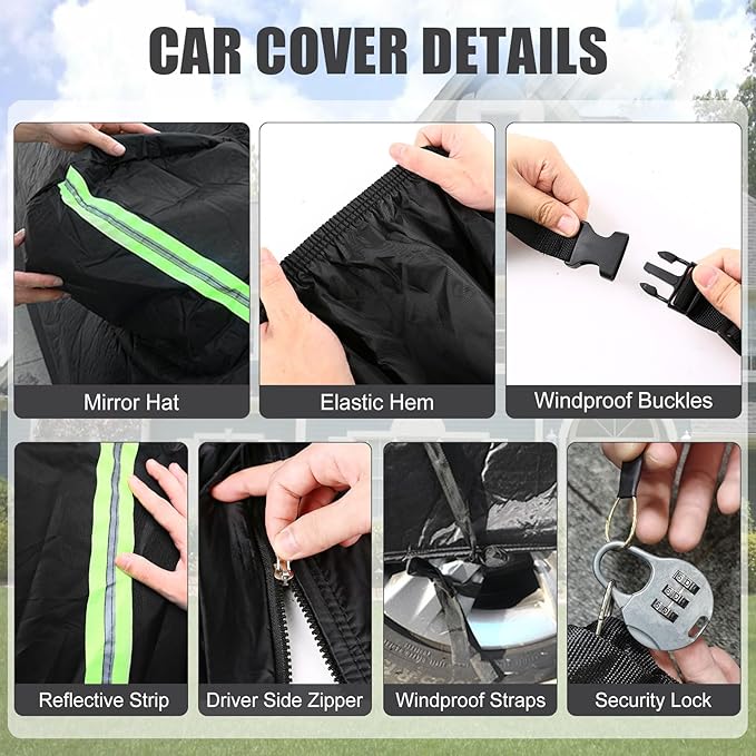 Waterproof Car Cover Compatible - Image 7