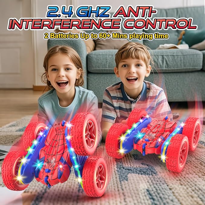 Remote Control Car Spider Rc Cars New Upgraded Strip Lights and Headlights Car - Image 2