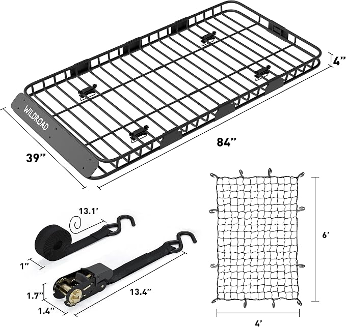 WILDROAD Car Roof Cargo Carrier Combo - Image 6