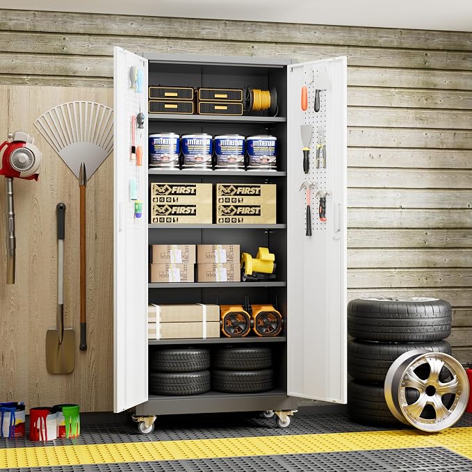71" H×32" W×16" D Garage Storage Cabinet - Image 8