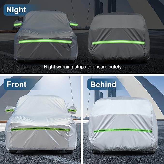 AUQDD 6-Layers Premium SUV Car Cover Waterproof All Weather Weatherproof UV Sun - Image 7