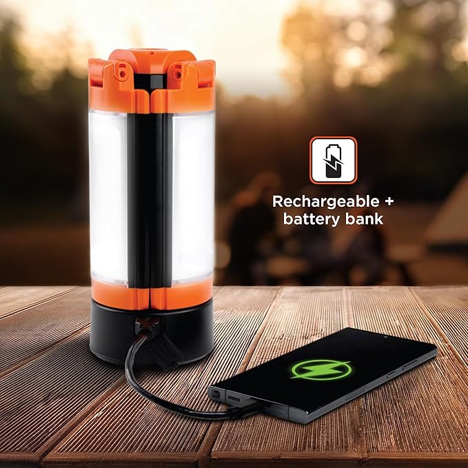 BLACK+DECKER Utility Light, Rechargeable 2000 Lumens LED 3 Panel Work Light - Image 5