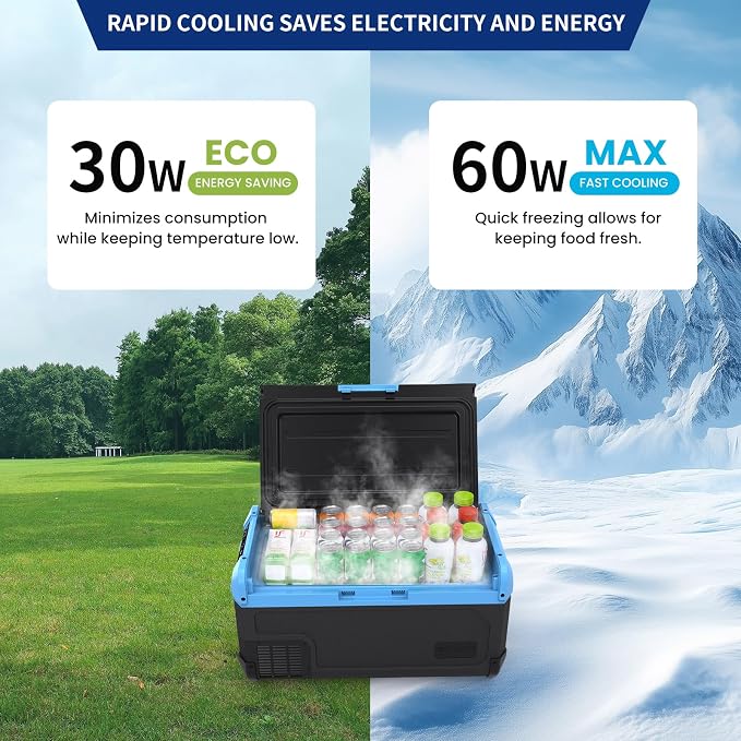 20L Car Refrigerator Freezer, 21QT Single Zone Portable Fridge - Image 4