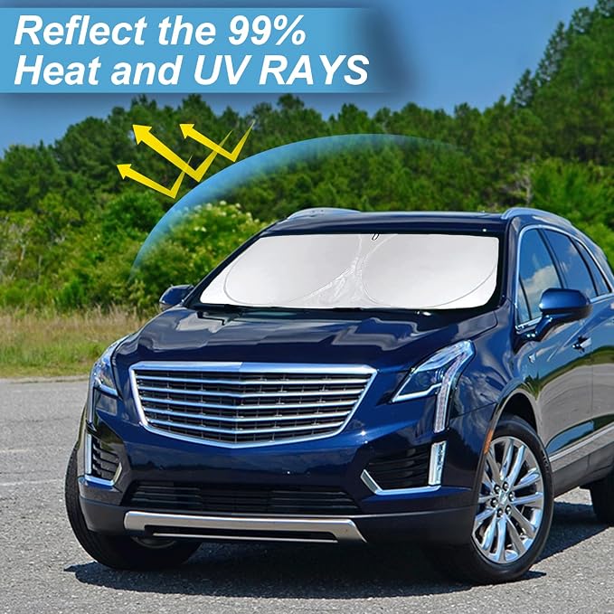 Custom fit Cadillac XT5 Windshield Sunshade - Image 2