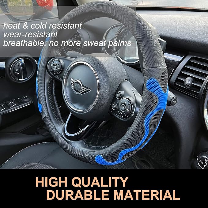 PINCTROT Large Size Comfy Grip Steering Wheel Cover, Anti-Slip Design, - Image 3
