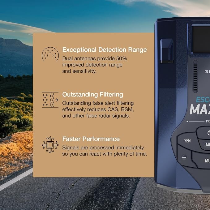 Escort MAX 360 MKII Radar Detector - Image 3