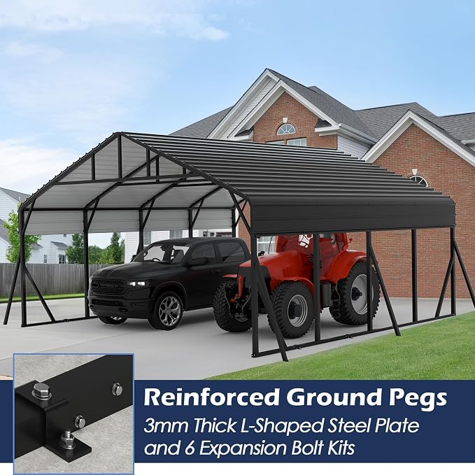Xilingol Metal Carport, Heavy Duty Carport Canopy - Image 5