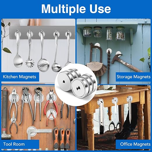 MIKEDE Magnets, 150LB Neodymium Cup Magnets - Image 7