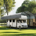 PHI VILLA 35 x 14 ft Heavy Duty Metal Carport by PHIVILLAThepioneerofcomfortablehouseholdsupplies