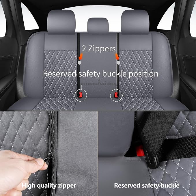 Seat Covers for Car, Breathable and Waterproof Car Seat Covers, Premium - Image 3