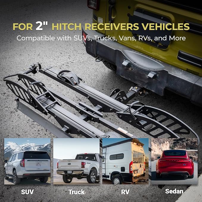 CyberRack E2 Hitch 2-Bike Rack for Car, Ebike Rack - Image 6