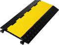1 Pack Rubber Cable Ramp Hose Cable Protector Ramp 5 Channel 22000Lbs Load by F+COME