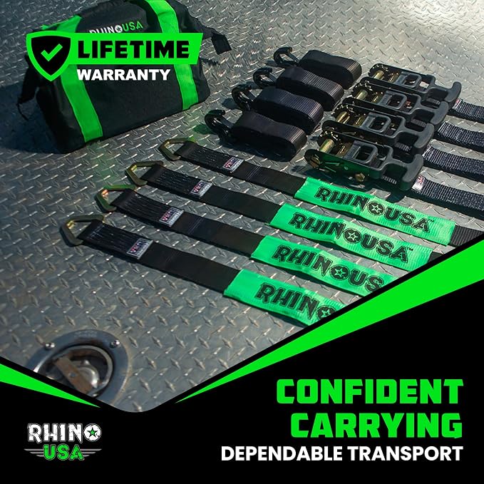 Rhino USA Car Tie Down Straps for Trailers - Image 7
