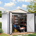 DWVO 6x4ft Storage Shed for Outdoors, Metal Sturdy Weatherproof Tool Locker by DWVO