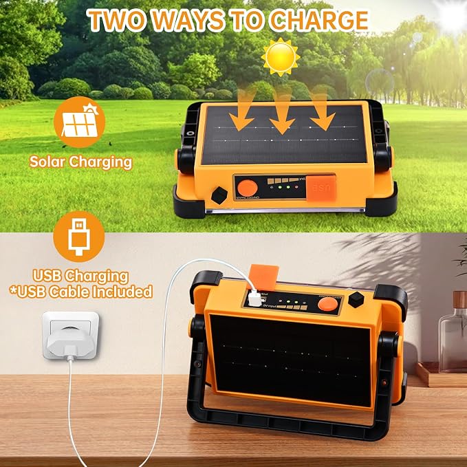 Rechargeable Solar Work Light Portable - Image 5