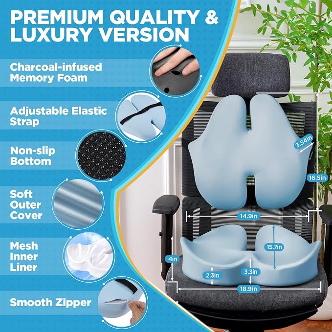 BEAUTRIP Seat Cushion & Lumbar Support Pillow - Image 2
