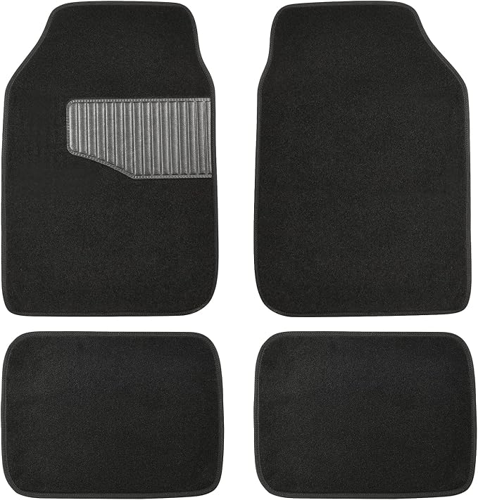 Amazon Basics Universal Fit Rubber Carpet Floor Mats by AmazonBasics