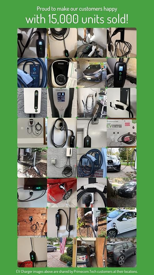PRIMECOM Level 2 EV Charger 220/240V, 30ft & 50ft, Portable EVSE Electric - Image 9