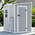 5x4 Shed Resin Outdoor Storage by WACASA