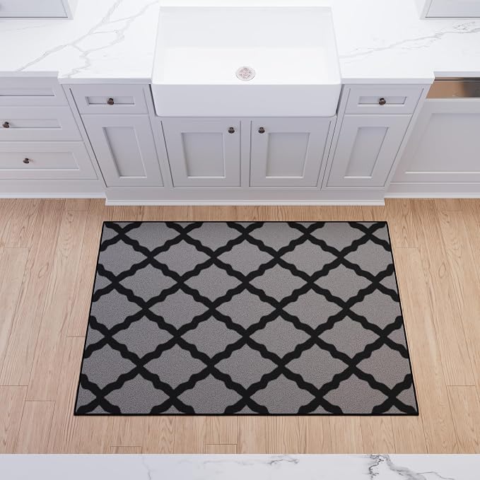 Ottomanson 3'3" x 5' Rugs for Living Room Trellis Area Rug for Bedroom - Image 9