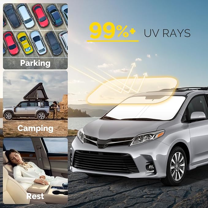 Car Windshield Sun Shade Compatible - Image 2