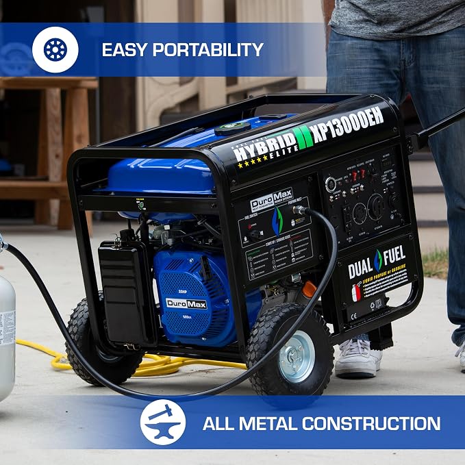 DuroMax XP13000EH 13, 000-Watt Dual Fuel Portable Generator - Image 8