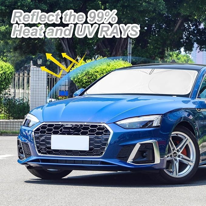 Custom Windshield Sunshade for Audi A4 A5 & S5 RS5 2018-2022 2023 2024 2025 - Image 2