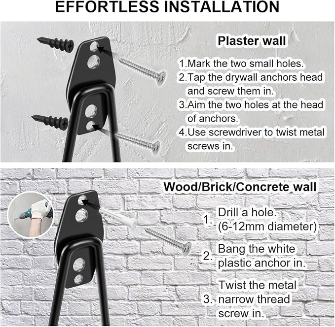 Garage Hooks Heavy Duty 14 Pack, Steel Garage Storage Hooks, Tool Hangers - Image 4