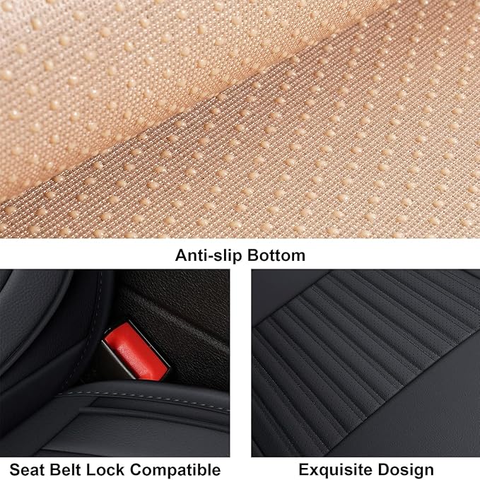 LINGVIDO Car Seat Covers, Breathable and Waterproof Faux Leather Automotive - Image 6