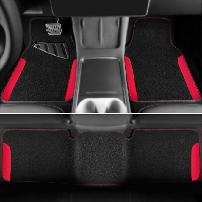 CAR PASS Waterproof Universal Faux Leather 3Pcs Car Floor Mats, Set of Vehicles - Image 3