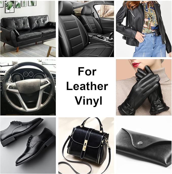 Black Leather Recoloring Balm, Leather Color Restorer Conditioner, Leather - Image 2