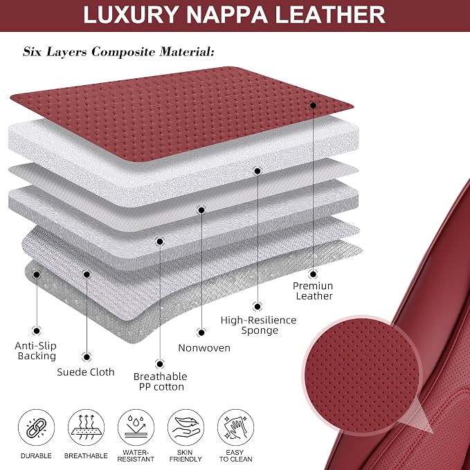 Front Seat Covers, 2 Pieces Universal Seat Covers - Image 7