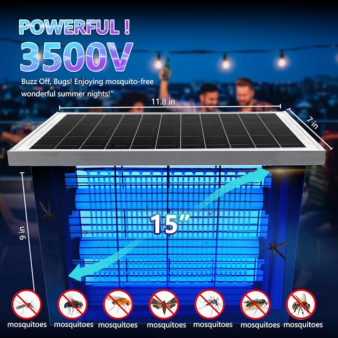 Powerful Solar Bug Zapper Outdoor - Image 2