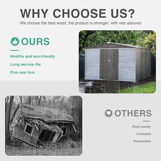4x6 FT Outdoor Storage Shed - Image 5