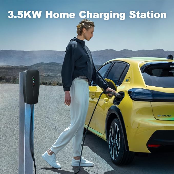 Level 1/2 EV Charger for Tesla 16Amp, Electric Vehicle Portable Charger - Image 2