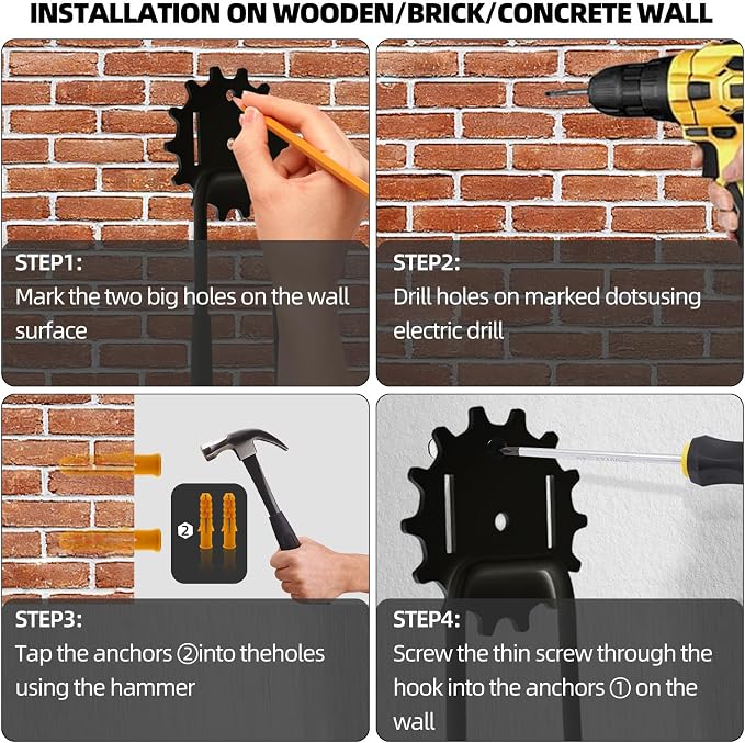 Heavy Duty Steel Storage Hooks - Image 6