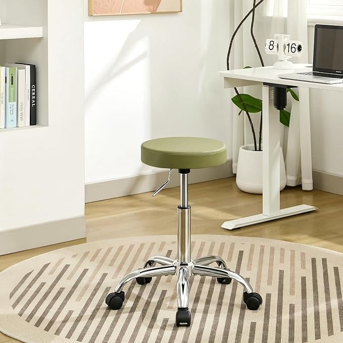 Office Drafting Chair, Adjustable Drafting Stool on Wheels 19.5’’-26.6’’ by FIRAVOE