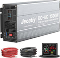 1500 Watt Pure Sine Wave Power Inverter DC 12V to 110V/120V AC Converter by Jecatiy