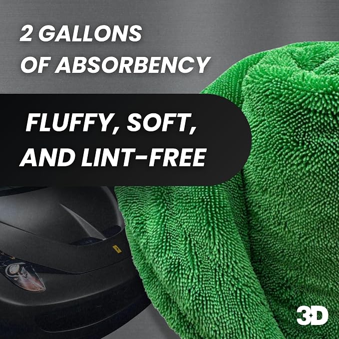 3D Hydro-FIL XL | Professional Grade Microfiber Towel | Extra Large 20” x 31.5” - Image 5