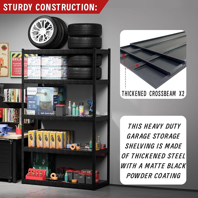 5 Tier Garage Shelves - Image 7