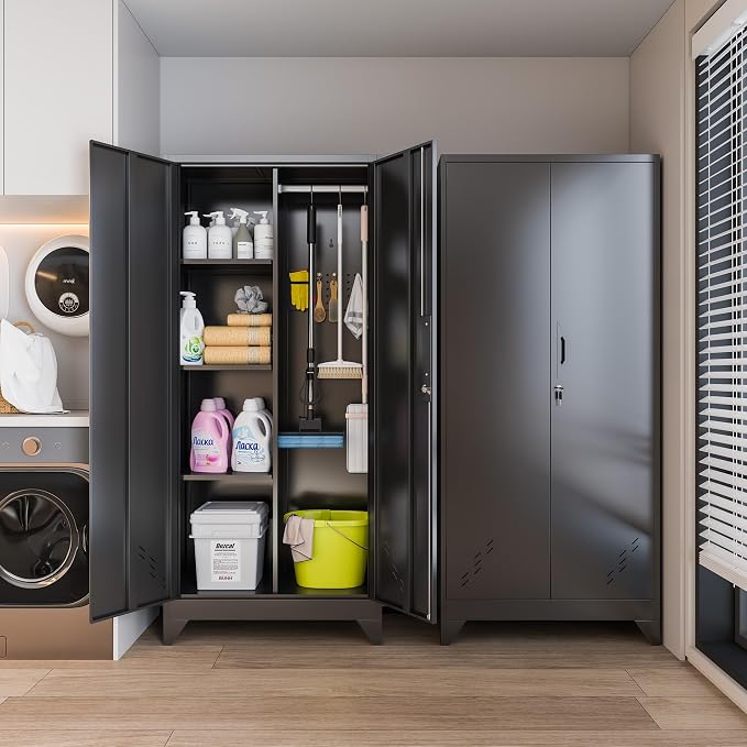 61" H Metal Storage Cabinet, Storage Shed - Image 7