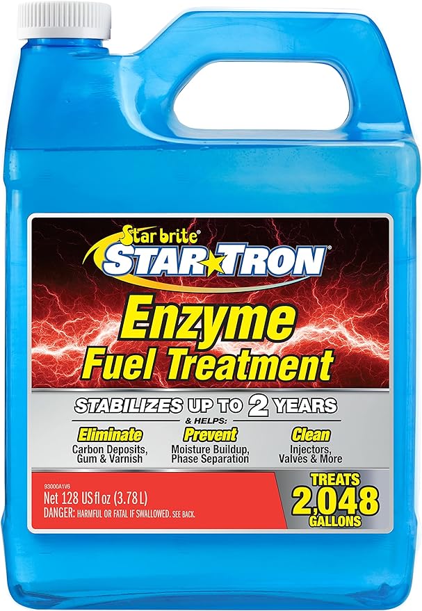 STAR BRITE Star Tron Enzyme Fuel Treatment Concentrate, 128 Fl. Oz. – Treats up by Starbrite