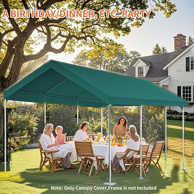 10'x20' Carport Replacement Top Canopy Cover - Image 6