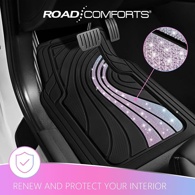 Road Comforts Car Floor Mats Full Set – Front & Rear Car Floor Mats - Image 2