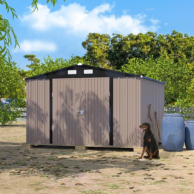 UDPATIO Outdoor Storage Shed 10x10 FT, Outside Sheds & Outdoor Storage Metal - Image 2