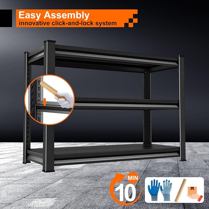 Garage Storage Shelves Heavy Duty, 40”W Shelving Units and Storage Rack - Image 5