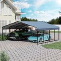 EROMMY 20x20FT Stable Metal Carport, All-Weather Heavy-Duty Carports by EROMMY