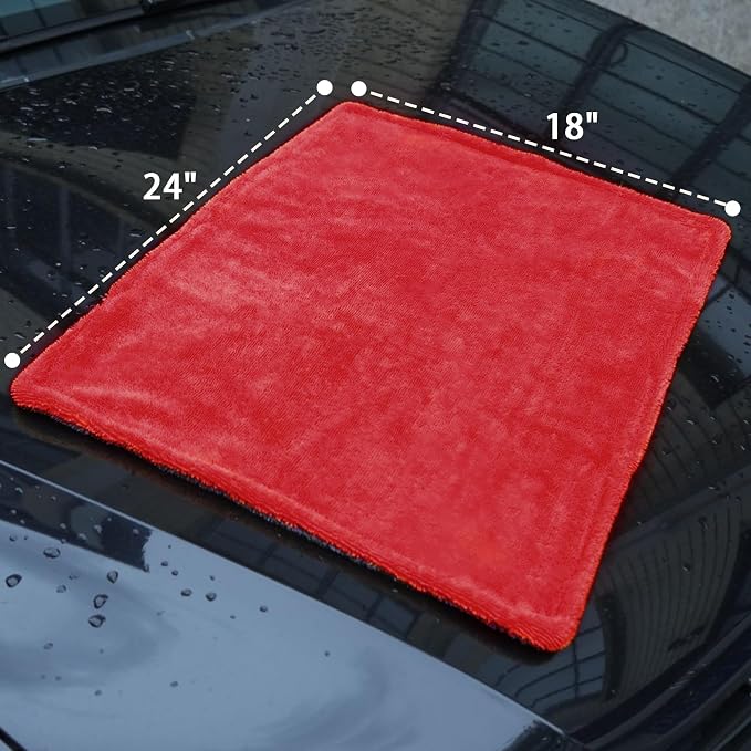 LIVOS 2 Pack Car Drying Towel, Premium Microfiber Towels - Image 3